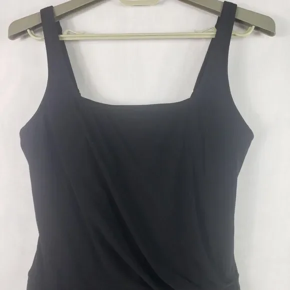 Beyond Control Swimdress Womens 12 Black One Piece Gold Grommets LXGR00839 - Picture 5 of 15